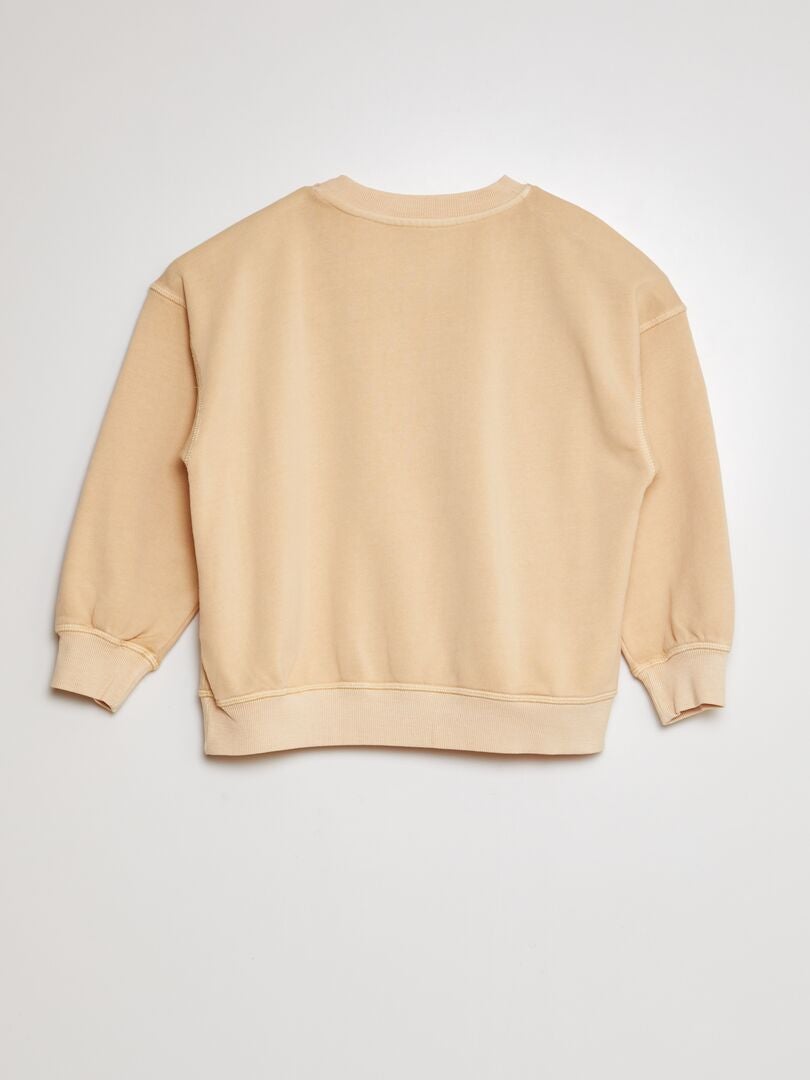 SUDADERA DE FANTASíA  BEIGE