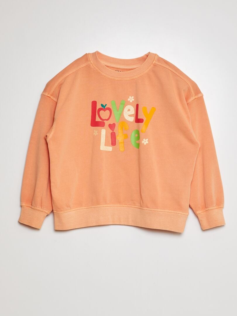 SUDADERA DE FANTASíA  NARANJA