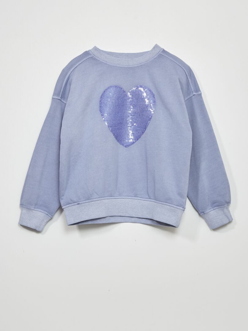 SUDADERA LIGERA DE CHáNDAL CON ESTAMPADO  AZUL