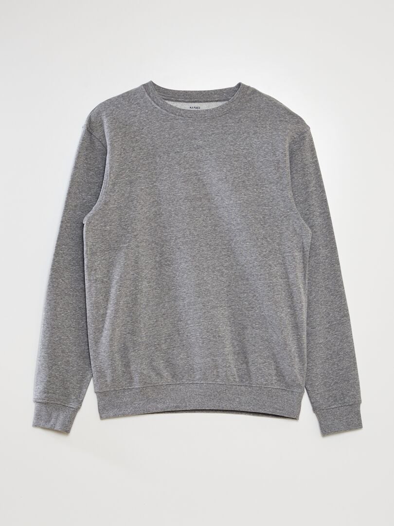 SUDADERA LISA DE CHáNDAL LIGERA  GRIS
