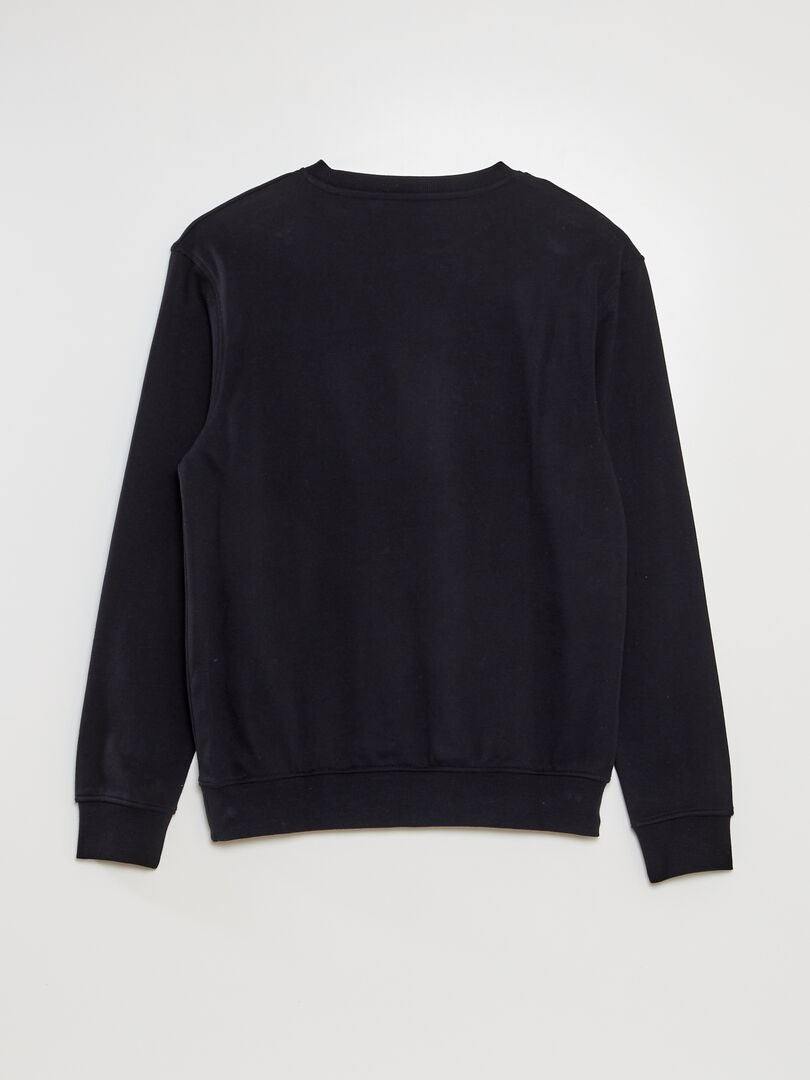 SUDADERA LISA DE CHáNDAL LIGERA  NEGRO