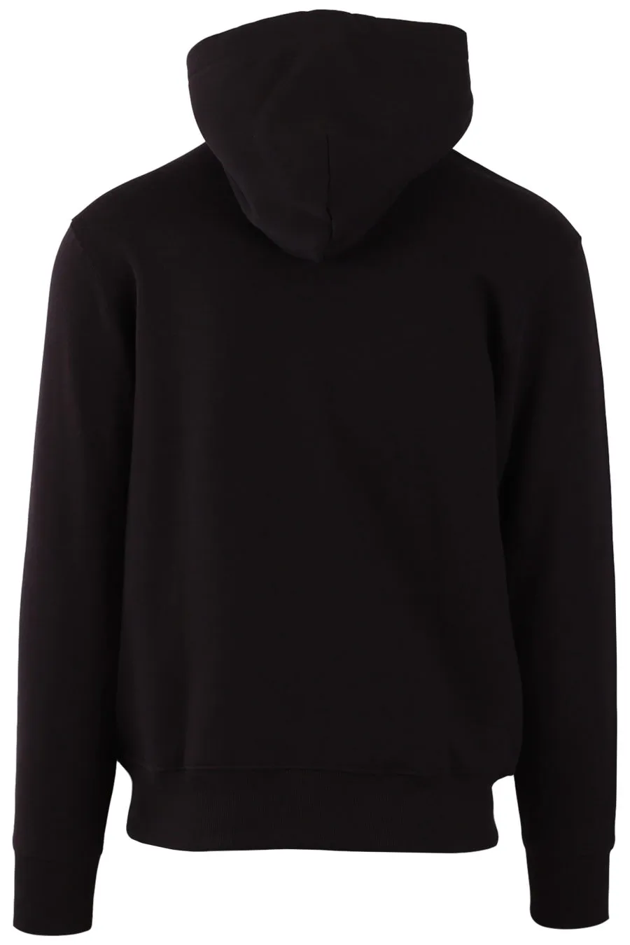 Sudadera negra con capucha con logotipo estampado