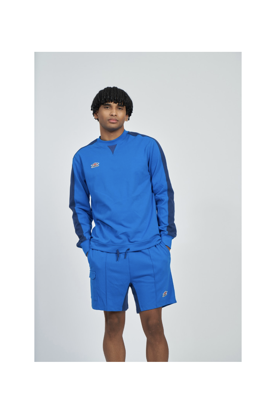 Sudadera Umbro Panelled Regal Blue / Estate Blue