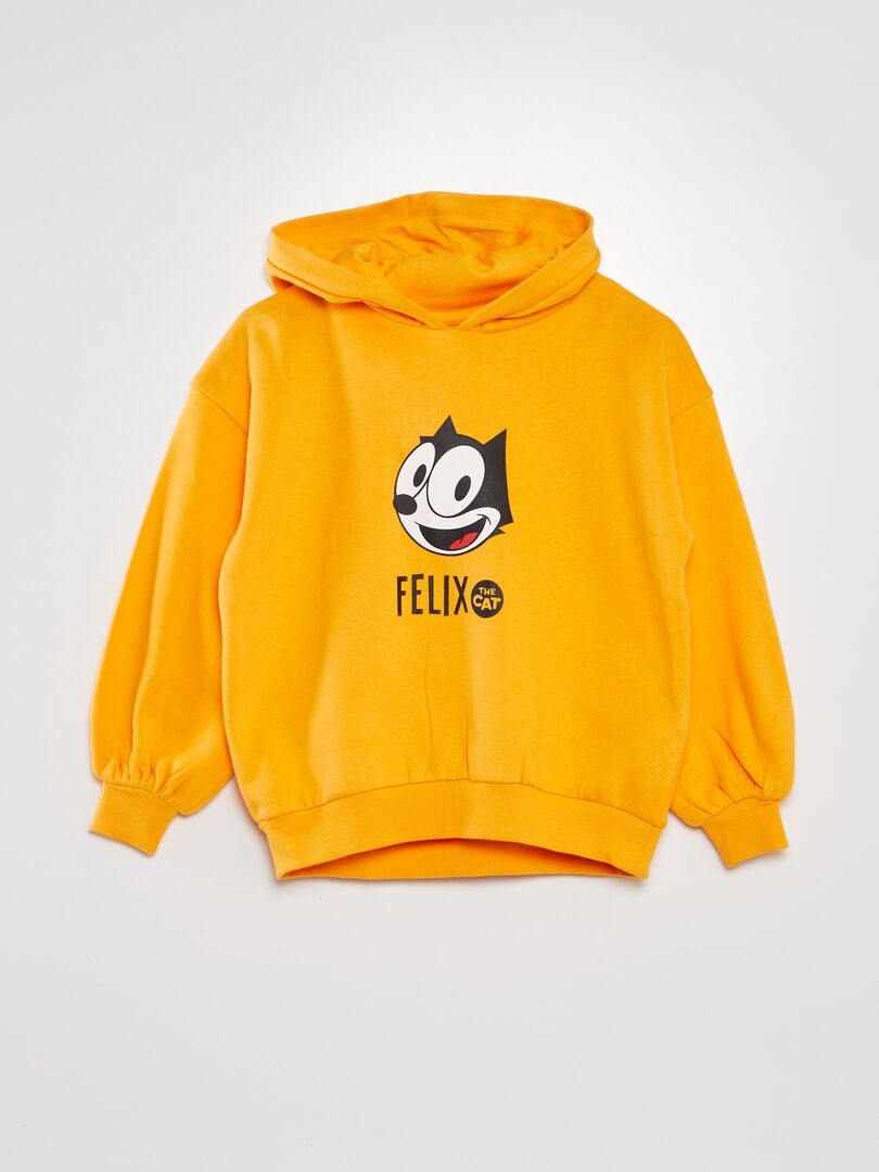 SUDADERA 'EL GATO FéLIX'  NARANJA
