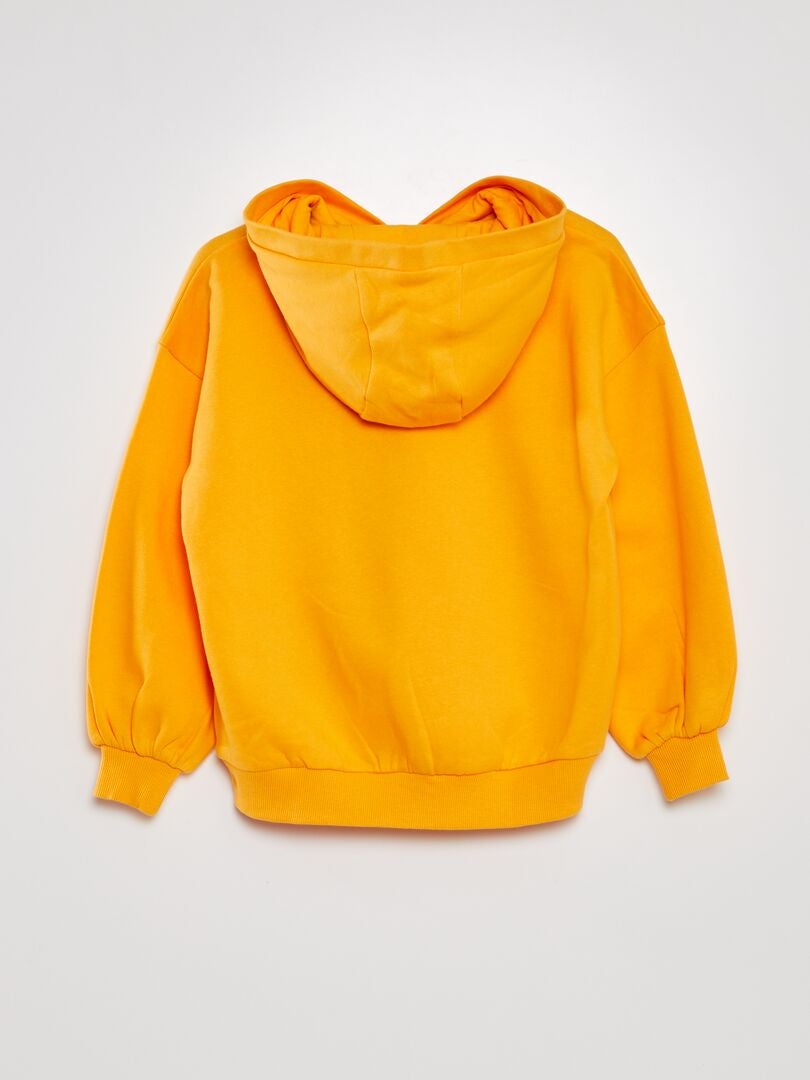 SUDADERA 'EL GATO FéLIX'  NARANJA