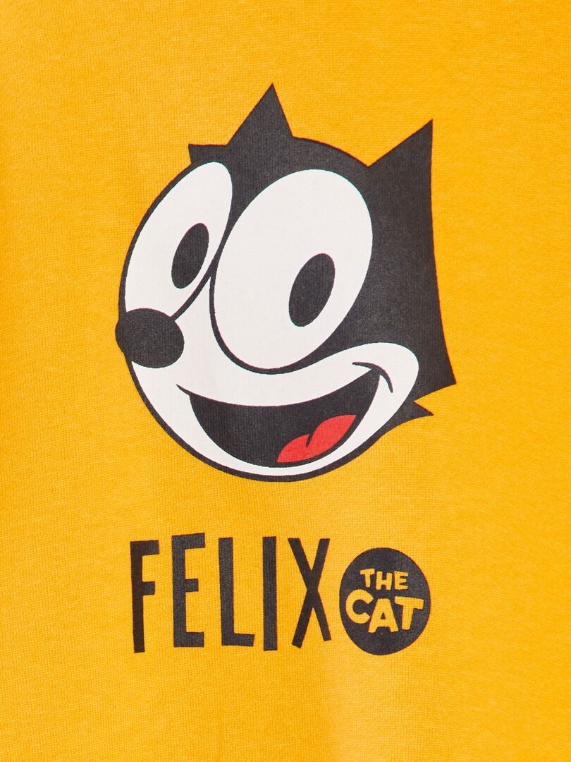 SUDADERA 'EL GATO FéLIX'  NARANJA