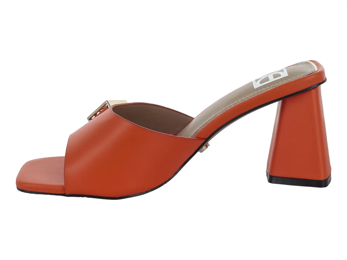 Tacones Cloe 23777 Naranja Para Mujer