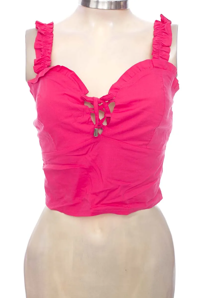 TOP / CAMISETA COLOR FUCSIA  ELA