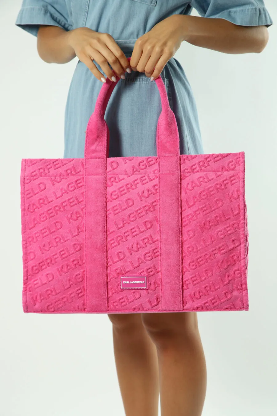 Tote fucsia de rizo 