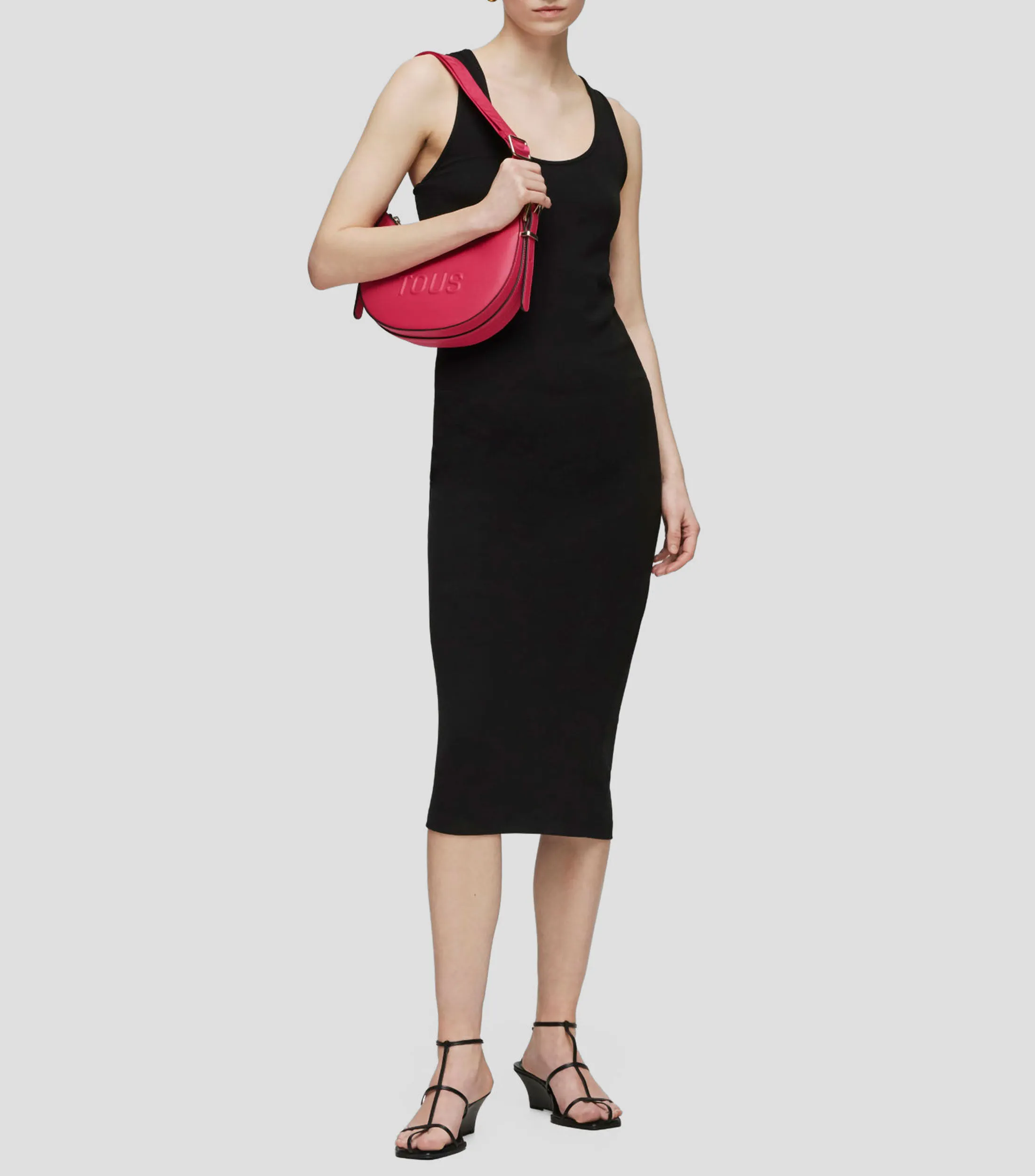 Tous Bolso shoulder mediano fucsia Brenda Mujer