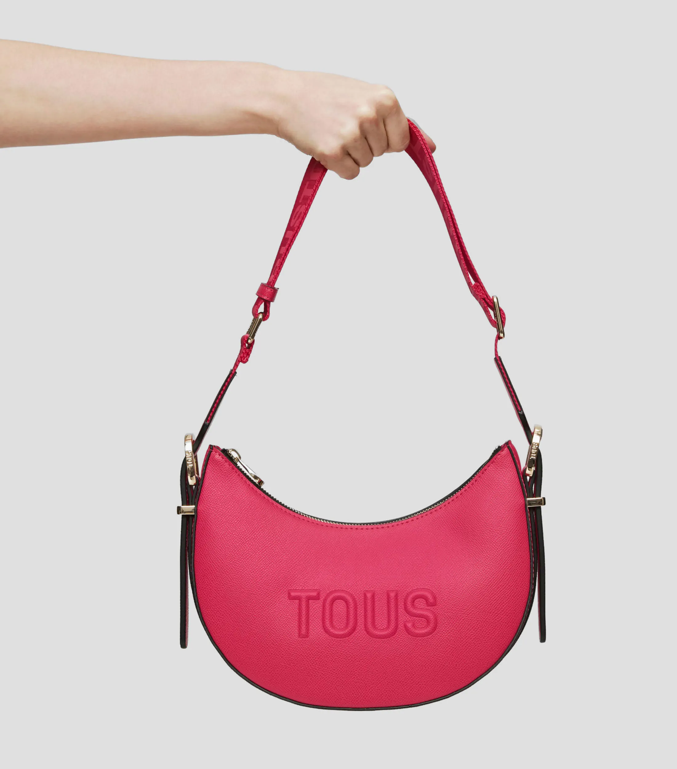 Tous Bolso shoulder mediano fucsia Brenda Mujer