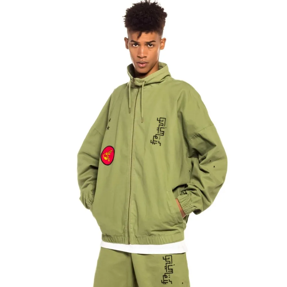 TRACK JACKET GRIMEY "GLORIFIED"  GREEN| SPRING 22