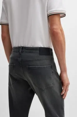 Vaqueros Delaware slim fit en denim elástico gris