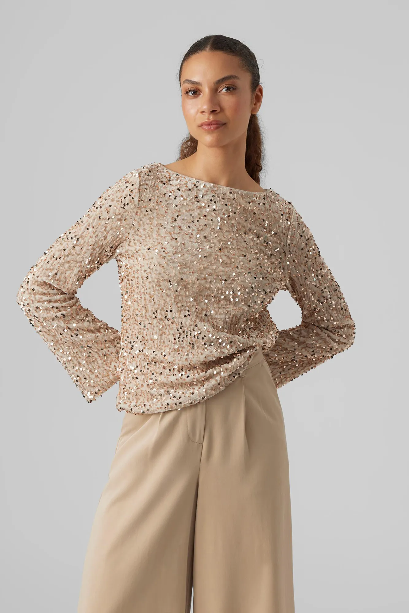 Vero Moda Top de lentejuelas