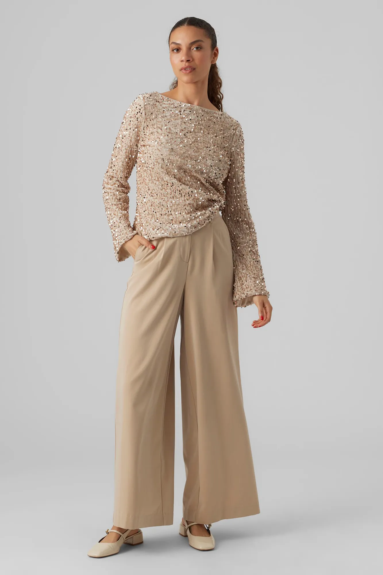 Vero Moda Top de lentejuelas
