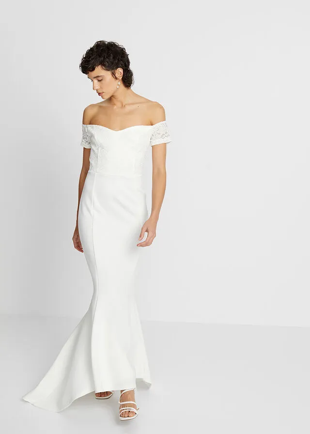 Vestido de novia con encaje Blanco