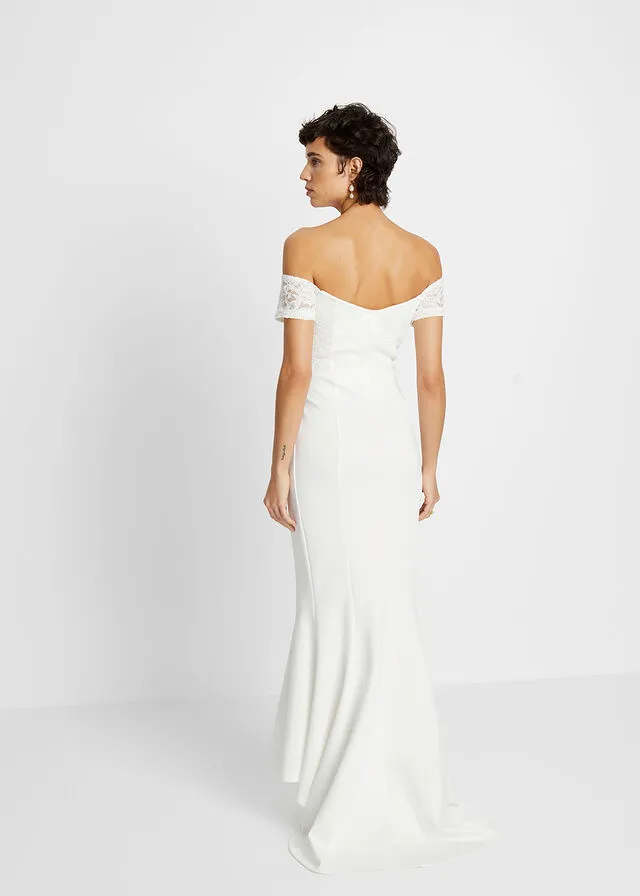 Vestido de novia con encaje Blanco