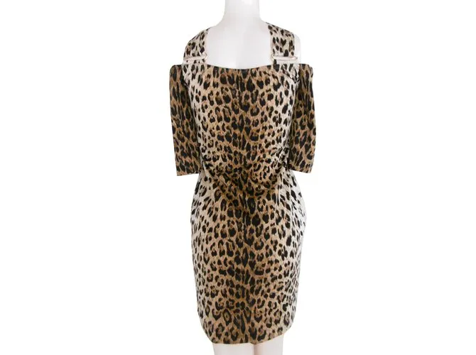 Vestido Estampado De Leopardo De Junko Shimada 
