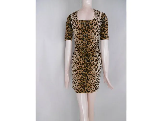 Vestido Estampado De Leopardo De Junko Shimada 