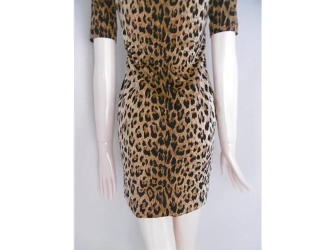 Vestido Estampado De Leopardo De Junko Shimada 