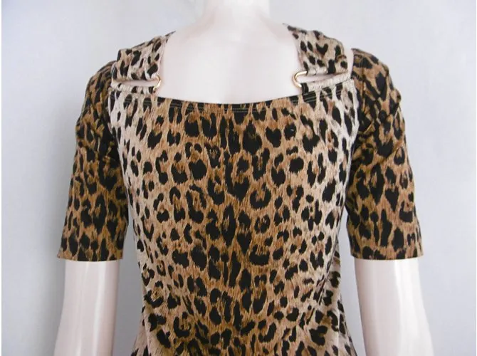 Vestido Estampado De Leopardo De Junko Shimada 