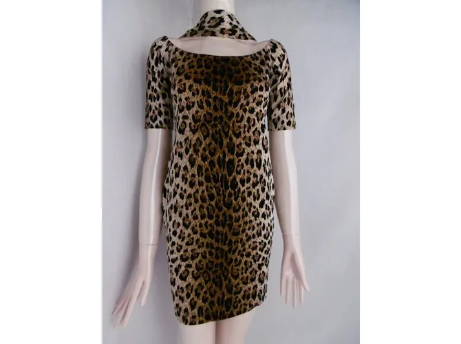 Vestido Estampado De Leopardo De Junko Shimada 