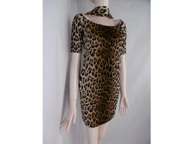 Vestido Estampado De Leopardo De Junko Shimada 