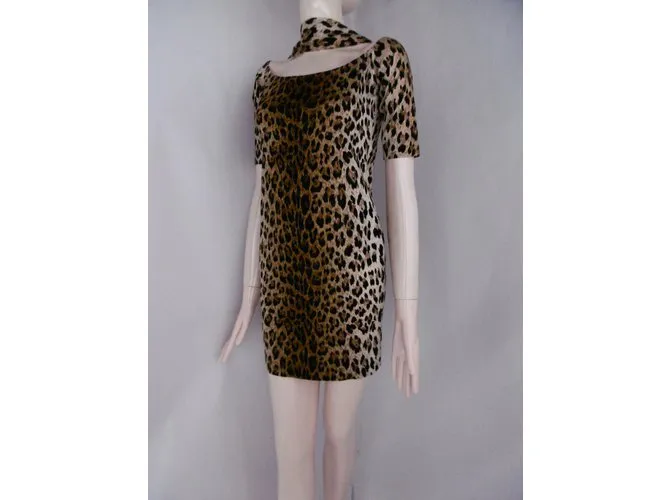 Vestido Estampado De Leopardo De Junko Shimada 
