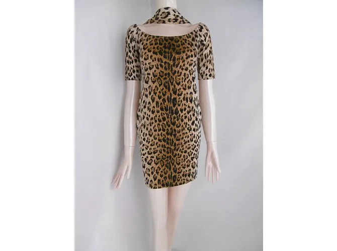 Vestido Estampado De Leopardo De Junko Shimada 