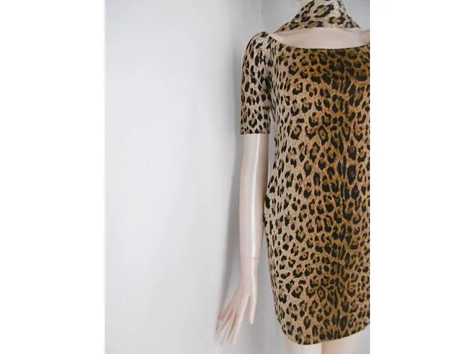 Vestido Estampado De Leopardo De Junko Shimada 