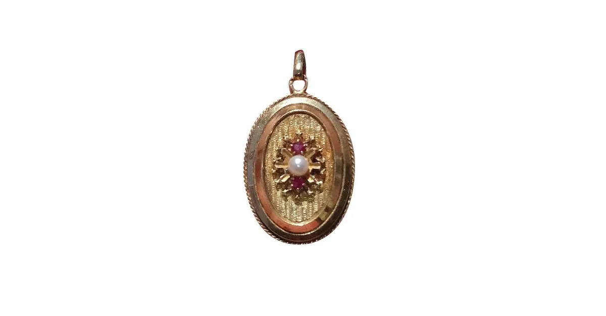 Vintage Collares pendientes Dorado 
