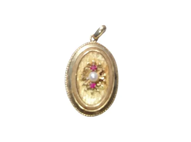 Vintage Collares pendientes Dorado 