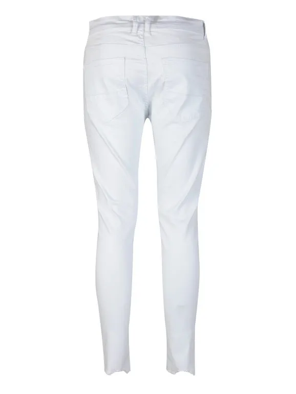 Yes Design Pantalón blanco de algodón para hombre.