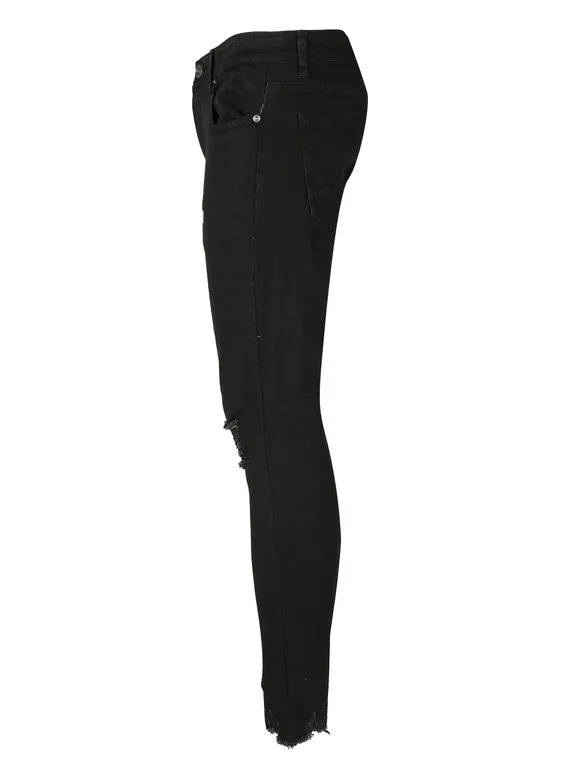 Yes Design Pantalón de hombre de algodón negro