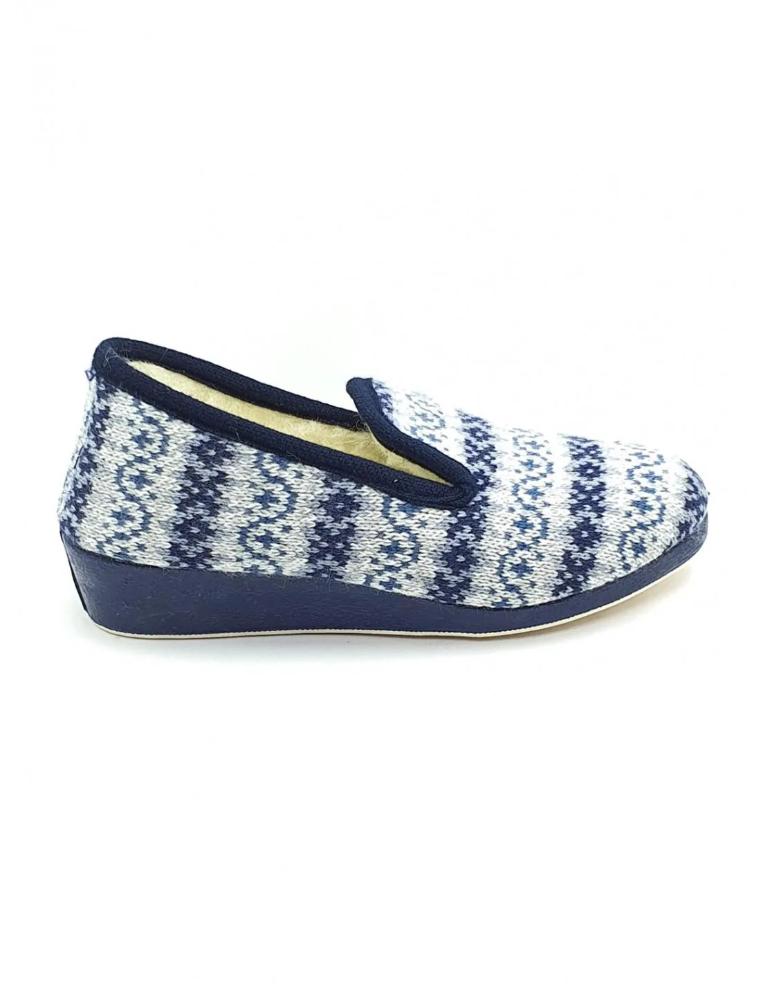 Zapatilla de mujer Sual Slippers en azul 1535
