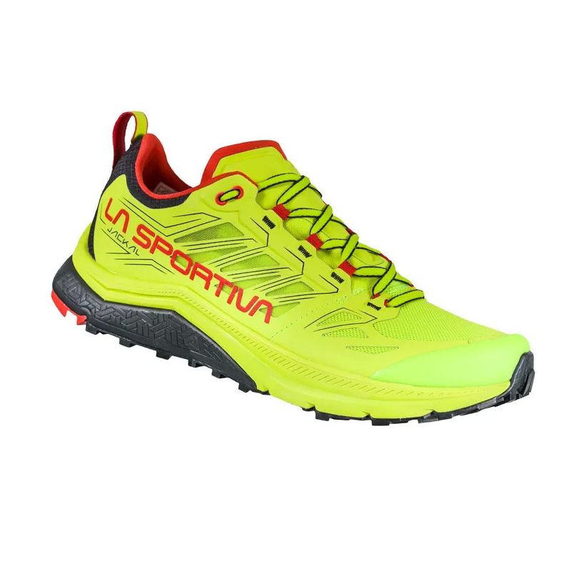 Zapatilla de trail La Sportiva Jackal (Neon/Goji) para hombre
