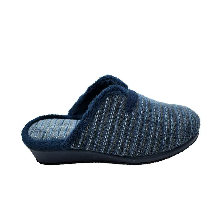 ZAPATILLA GARZÓN 1725.527 PARA CASA DE MUJER PANTUFLA CÓMODA CHINELA DESCALZA MARINO SIN BANDA 26554