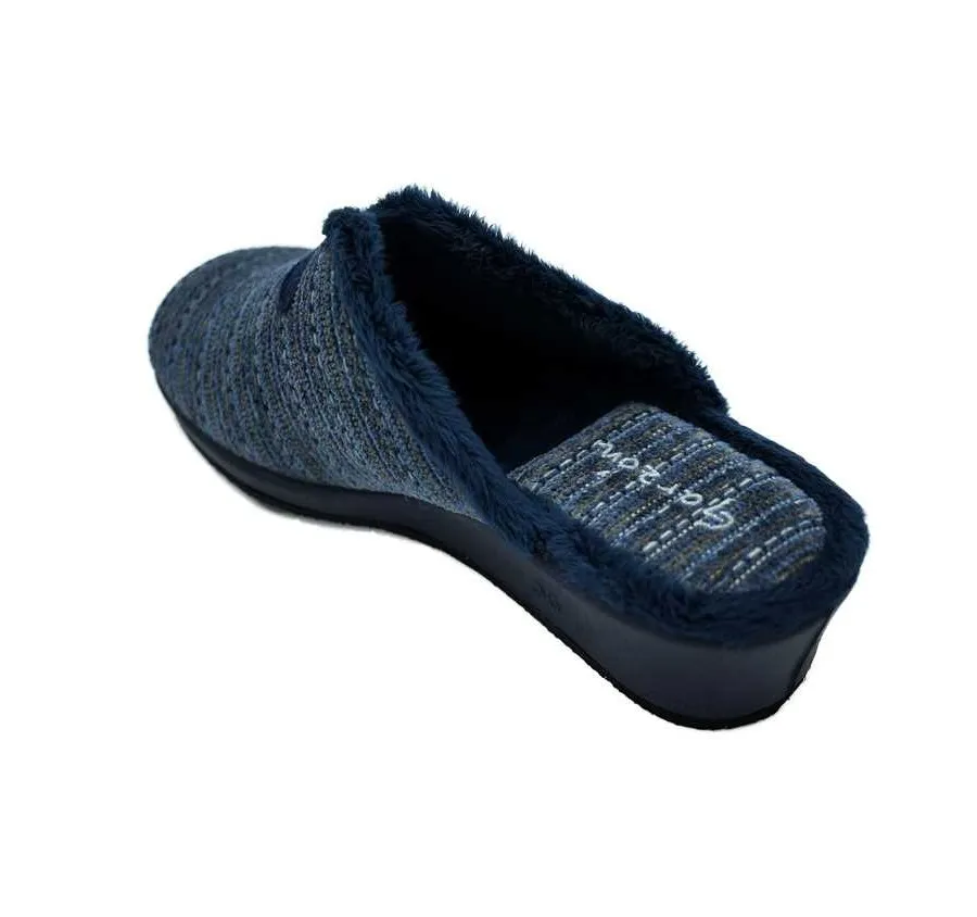 ZAPATILLA GARZÓN 1725.527 PARA CASA DE MUJER PANTUFLA CÓMODA CHINELA DESCALZA MARINO SIN BANDA 26554