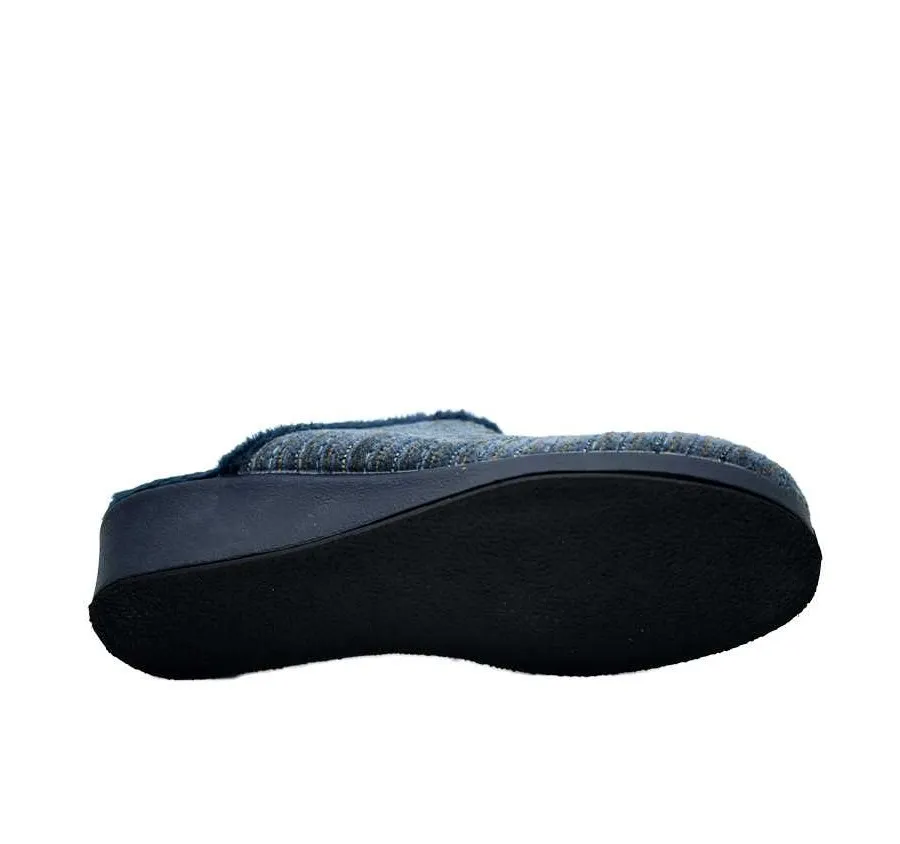 ZAPATILLA GARZÓN 1725.527 PARA CASA DE MUJER PANTUFLA CÓMODA CHINELA DESCALZA MARINO SIN BANDA 26554
