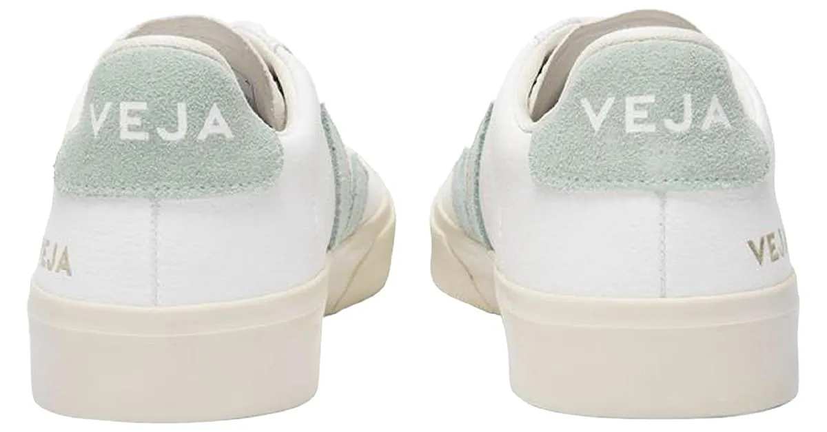 ZAPATILLAS CAMPO  VEJA  BLANCO/MATCHA  CUERO 