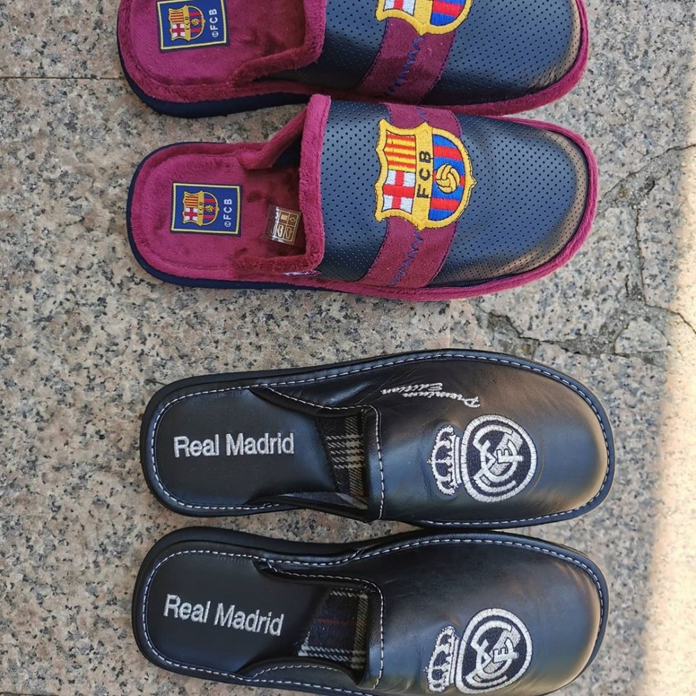 ZAPATILLAS DE CASA BARCELONA F.C DE PIEL 92350