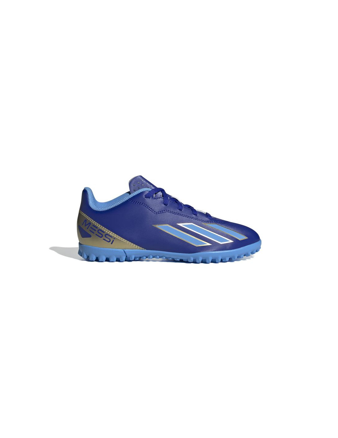 Zapatillas de fútbol sala adidas X Crazyfast Club Tf Messi Infantil Azul