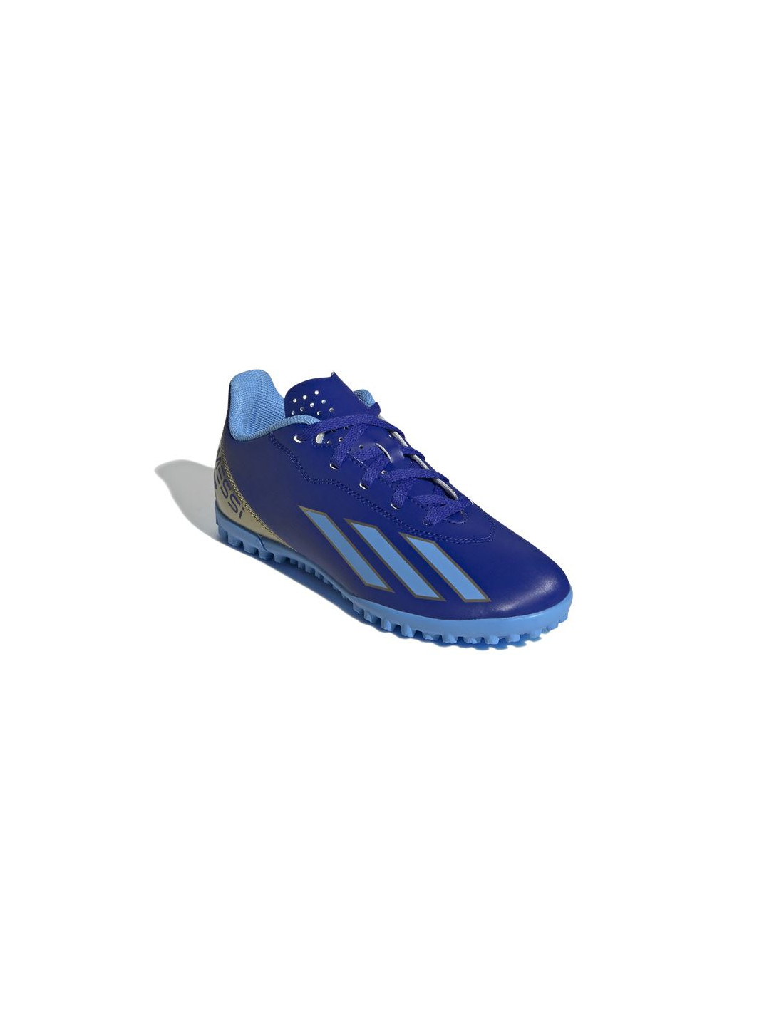 Zapatillas de fútbol sala adidas X Crazyfast Club Tf Messi Infantil Azul