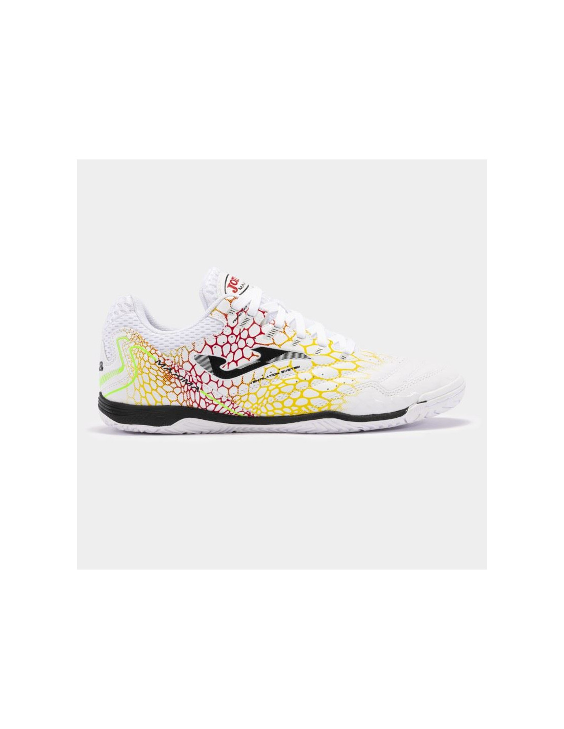 Zapatillas de Fútbol sala Joma Maxima 2442 Blanco Amarillo Indoor Hombre