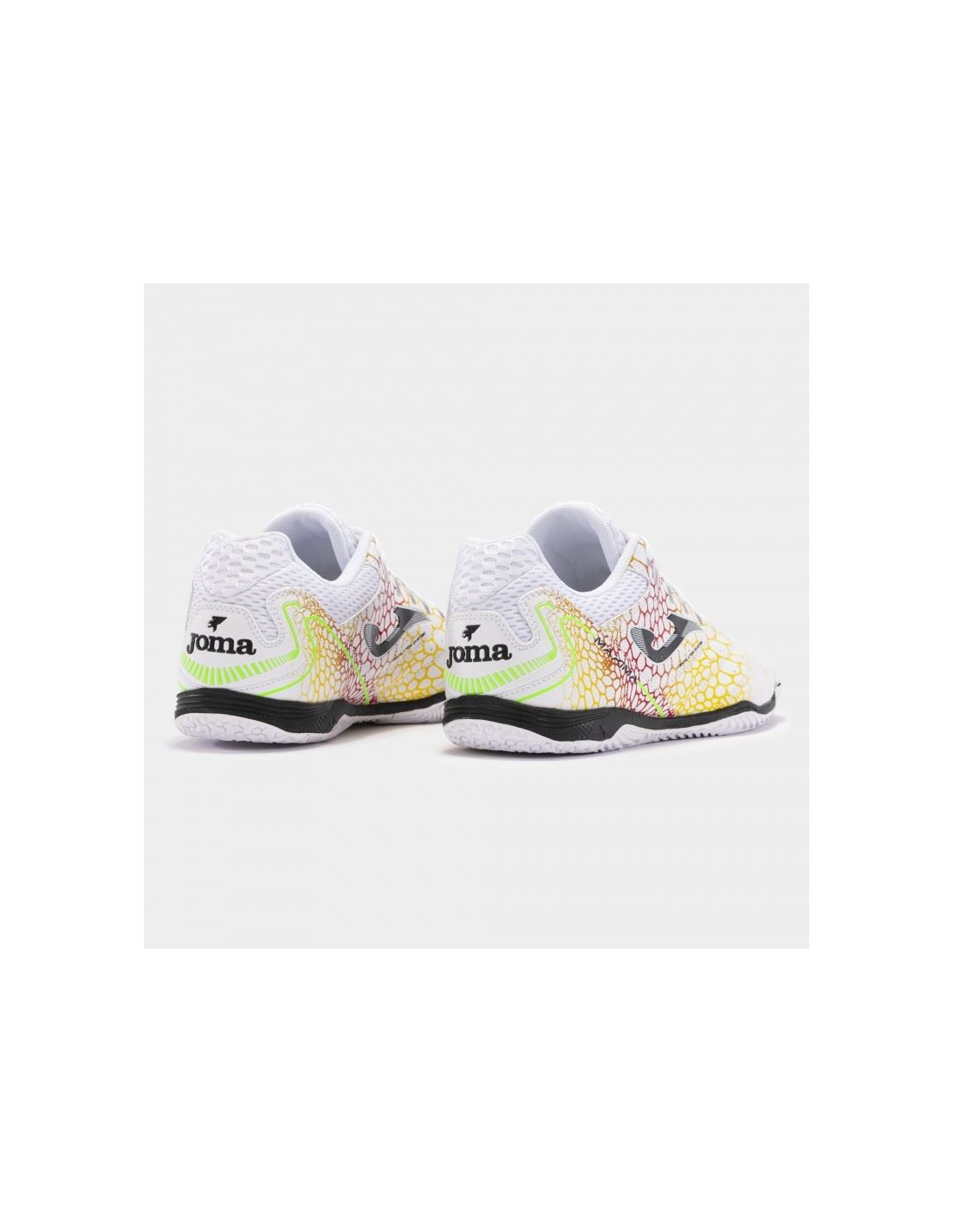 Zapatillas de Fútbol sala Joma Maxima 2442 Blanco Amarillo Indoor Hombre