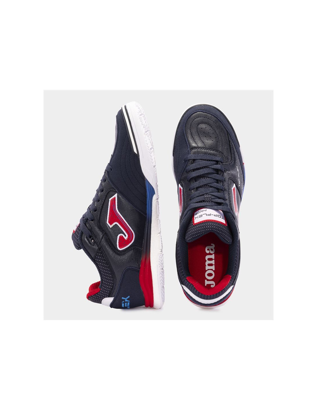 Zapatillas de Fútbol sala Joma Top Flex Rebound 2403 Marino/Rojo Indoor Niño