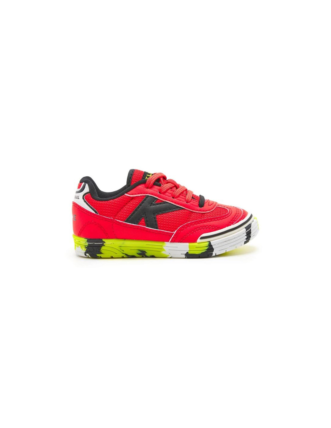 Zapatillas de Fútbol Sala Kelme Trueno Lace Infantil Rojo Fuerte