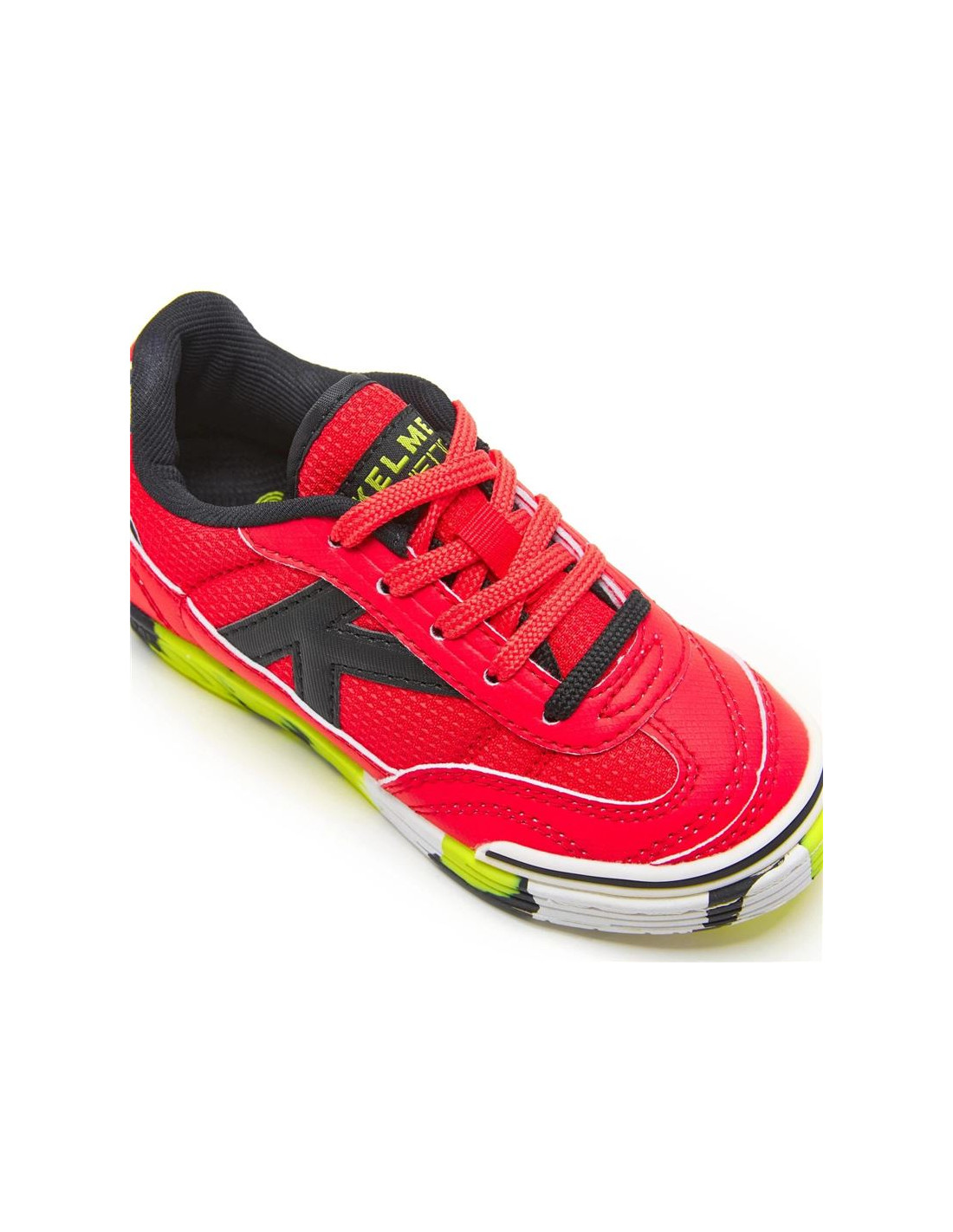 Zapatillas de Fútbol Sala Kelme Trueno Lace Infantil Rojo Fuerte
