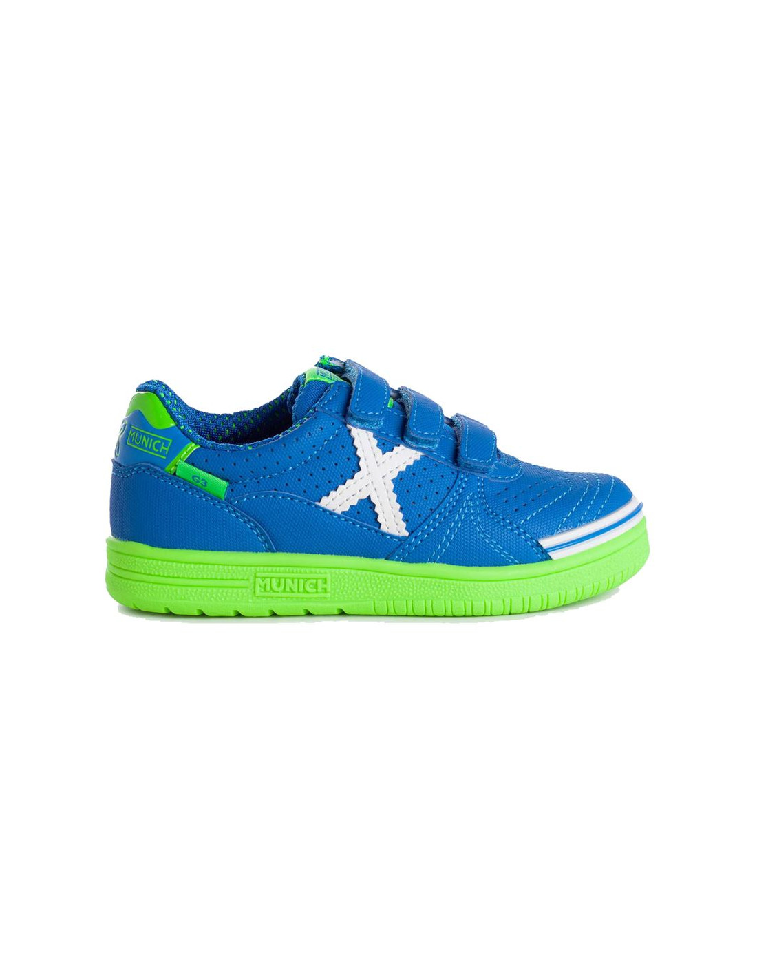 Zapatillas de fútbol sala Munich G3 Indoor 313 Azul Infantil