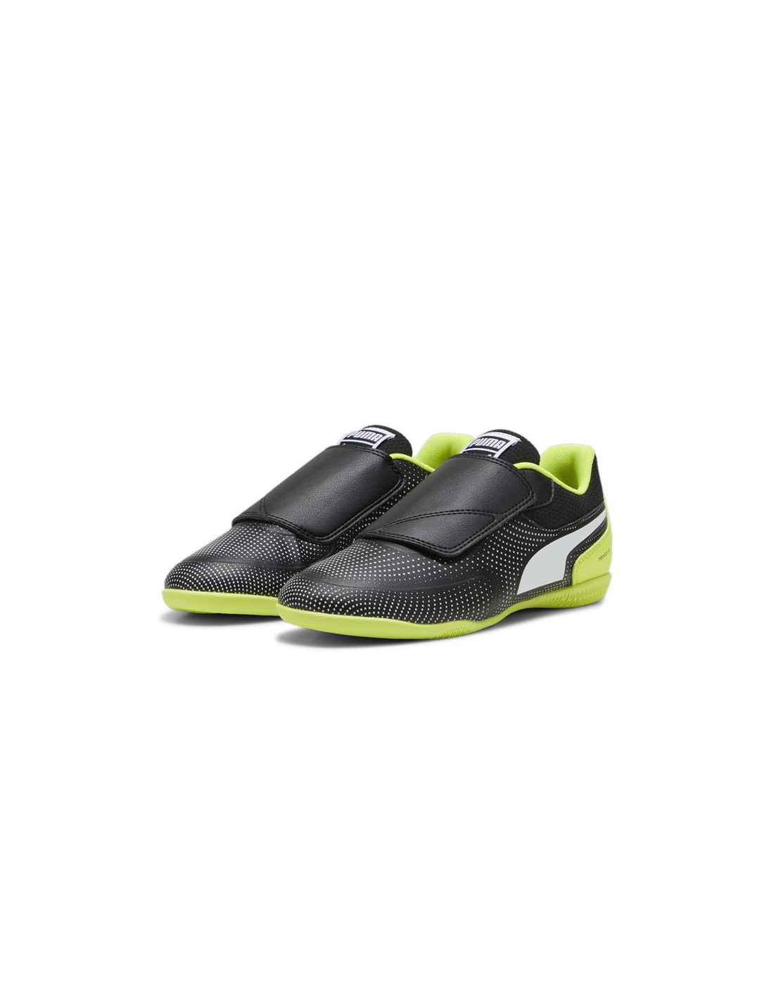 Zapatillas de fútbol sala Puma TRUCO II V Infantil Negro Blanco